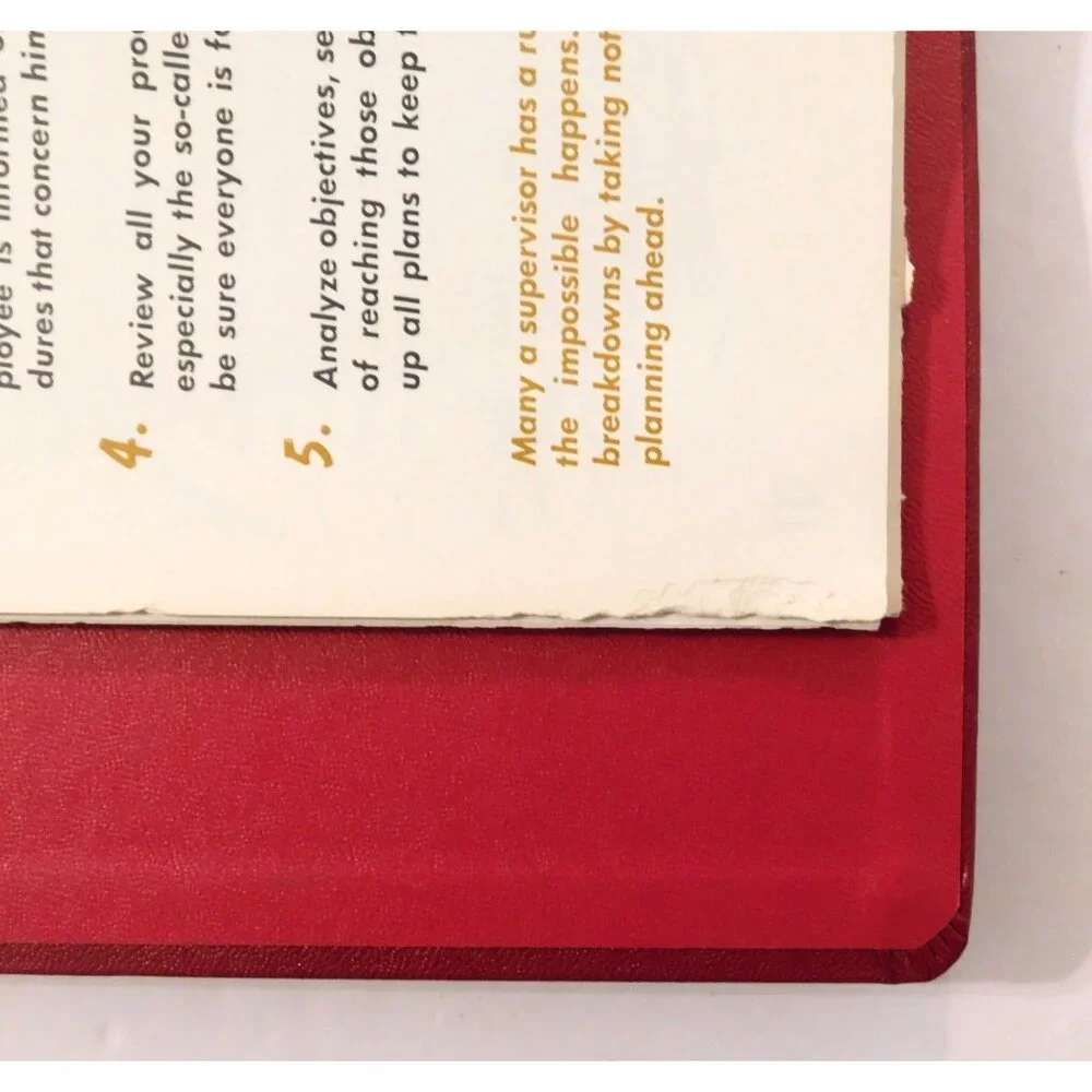 Vintage Dynamic Supervision Supervisor Handbook 1967 Ephemera Hardcover Binder